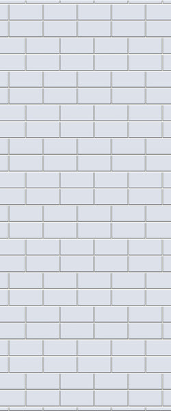 Grey Brickbond Acrylic Shower Wall Panel 2440mm x 1220mm (3mm Thick) - CladdTech