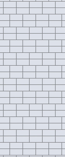 Grey Brickbond Acrylic Shower Wall Panel 2440mm x 1220mm (3mm Thick) - CladdTech
