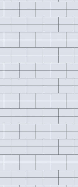Grey Brickbond Acrylic Shower Wall Panel 2440mm x 1220mm (3mm Thick) - CladdTech