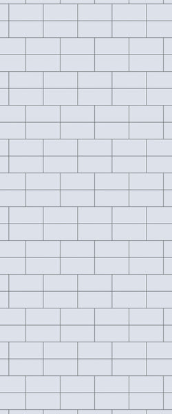 Grey Brickbond Acrylic Shower Wall Panel 2440mm x 1220mm (3mm Thick) - CladdTech