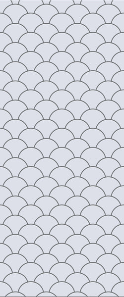 Grey Fishscales Acrylic Shower Wall Panel 2440mm x 1220mm (3mm Thick) - CladdTech