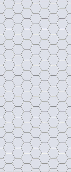 Grey Hexagon Acrylic Shower Wall Panel 2440mm x 1220mm (3mm Thick) - CladdTech