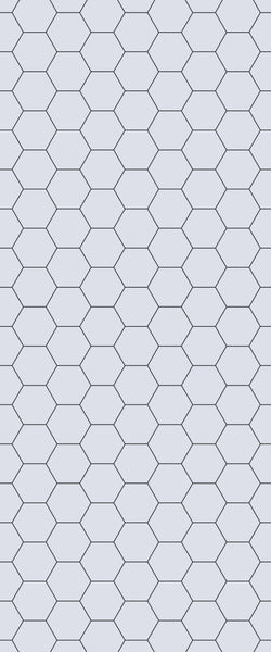 Grey Hexagon Acrylic Shower Wall Panel 2440mm x 1220mm (3mm Thick) - CladdTech