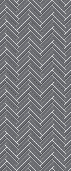 Grey Double Herringbone Tile Acrylic Shower Wall Panel 2440mm x 1220mm (3mm Thick) - CladdTech