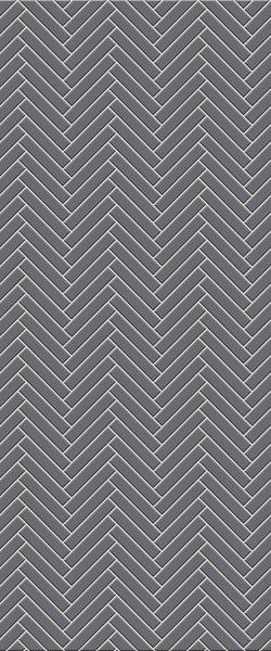 Grey Double Herringbone Tile Acrylic Shower Wall Panel 2440mm x 1220mm (3mm Thick) - CladdTech