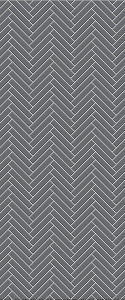 Grey Double Herringbone Tile Acrylic Shower Wall Panel 2440mm x 1220mm (3mm Thick) - CladdTech