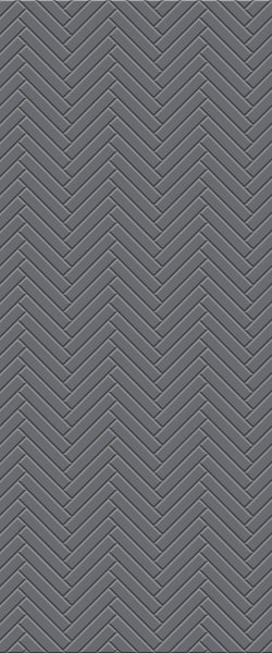 Grey Double Herringbone Tile Acrylic Shower Wall Panel 2440mm x 1220mm (3mm Thick) - CladdTech