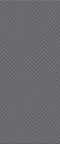 Grey Double Herringbone Tile Acrylic Shower Wall Panel 2440mm x 1220mm (3mm Thick) - CladdTech