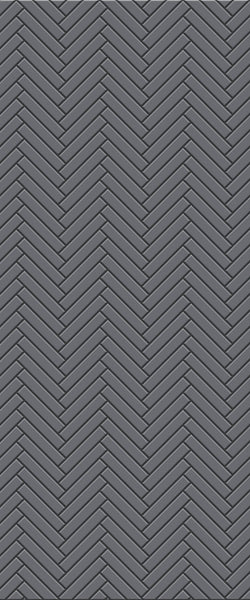 Grey Double Herringbone Tile Acrylic Shower Wall Panel 2440mm x 1220mm (3mm Thick) - CladdTech