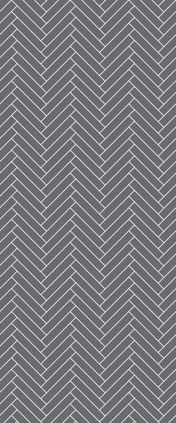 Grey Double Herringbone Tile Acrylic Shower Wall Panel 2440mm x 1220mm (3mm Thick) - CladdTech