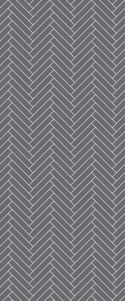 Grey Double Herringbone Tile Acrylic Shower Wall Panel 2440mm x 1220mm (3mm Thick) - CladdTech