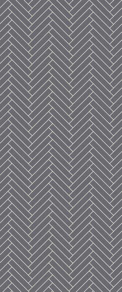 Grey Double Herringbone Tile Acrylic Shower Wall Panel 2440mm x 1220mm (3mm Thick) - CladdTech