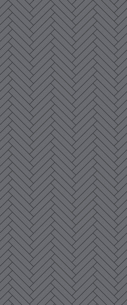 Grey Double Herringbone Tile Acrylic Shower Wall Panel 2440mm x 1220mm (3mm Thick) - CladdTech