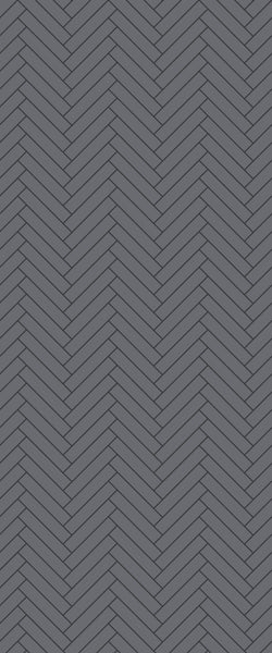 Grey Double Herringbone Tile Acrylic Shower Wall Panel 2440mm x 1220mm (3mm Thick) - CladdTech