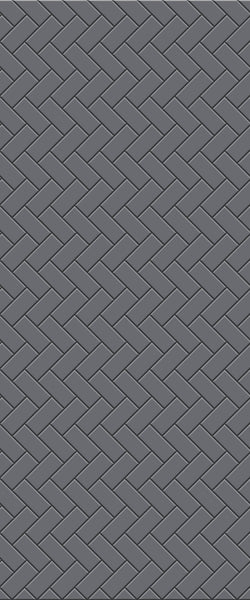 Grey Diagonal Herringbone Tile Acrylic Shower Wall Panel 2440mm x 1220mm (3mm Thick) - CladdTech