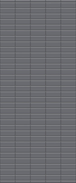 Grey Horizontal Block Acrylic Shower Wall Panel 2440mm x 1220mm (3mm Thick) - CladdTech