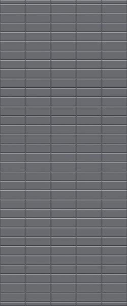 Grey Horizontal Block Acrylic Shower Wall Panel 2440mm x 1220mm (3mm Thick) - CladdTech