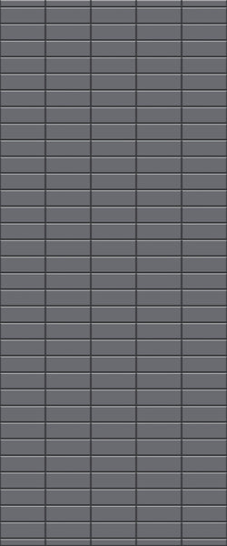 Grey Horizontal Block Acrylic Shower Wall Panel 2440mm x 1220mm (3mm Thick) - CladdTech