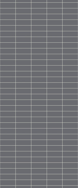 Grey Horizontal Block Acrylic Shower Wall Panel 2440mm x 1220mm (3mm Thick) - CladdTech