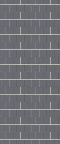 Grey Large Squares Acrylic Shower Wall Panel 2440mm x 1220mm (3mm Thick) - CladdTech