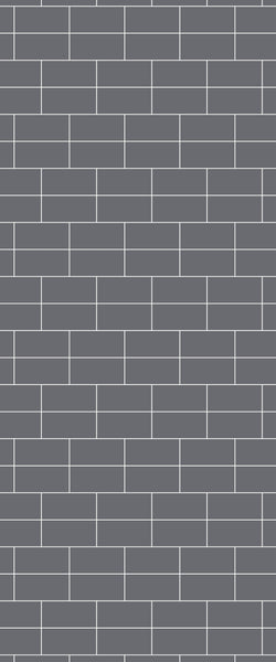 Grey Brickbond Acrylic Shower Wall Panel 2440mm x 1220mm (3mm Thick) - CladdTech