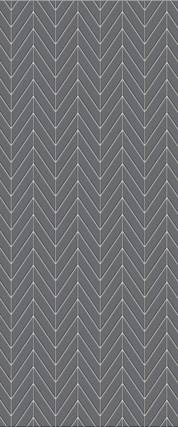 Grey Chevron Acrylic Shower Wall Panel 2440mm x 1220mm (3mm Thick) - CladdTech