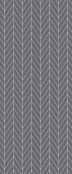 Grey Chevron Acrylic Shower Wall Panel 2440mm x 1220mm (3mm Thick) - CladdTech