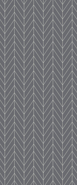 Grey Chevron Acrylic Shower Wall Panel 2440mm x 1220mm (3mm Thick) - CladdTech