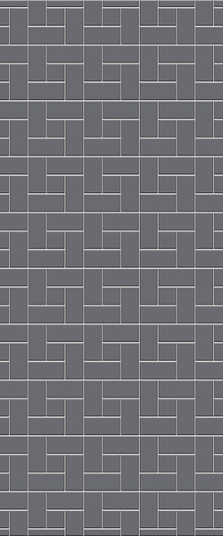 Grey Windmill Acrylic Shower Wall Panel 2440mm x 1220mm (3mm Thick) - CladdTech