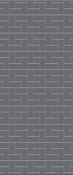 Grey Windmill Acrylic Shower Wall Panel 2440mm x 1220mm (3mm Thick) - CladdTech