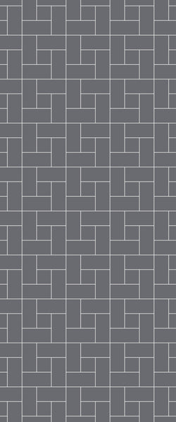 Grey Windmill Acrylic Shower Wall Panel 2440mm x 1220mm (3mm Thick) - CladdTech