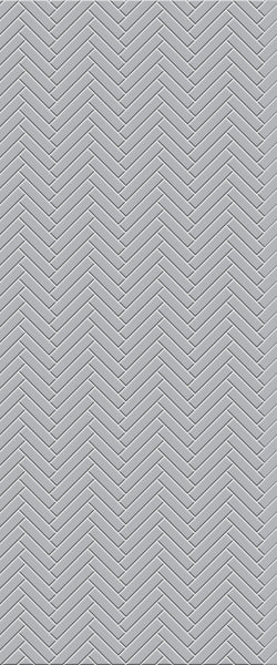 Grey Single Herringbone Tile Acrylic Shower Wall Panel 2440mm x 1220mm (3mm Thick) - CladdTech