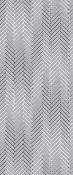 Grey Single Herringbone Tile Acrylic Shower Wall Panel 2440mm x 1220mm (3mm Thick) - CladdTech