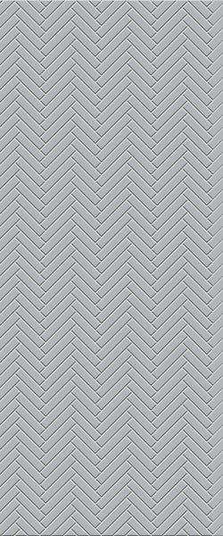 Grey Single Herringbone Tile Acrylic Shower Wall Panel 2440mm x 1220mm (3mm Thick) - CladdTech