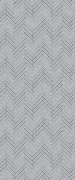 Grey Single Herringbone Tile Acrylic Shower Wall Panel 2440mm x 1220mm (3mm Thick) - CladdTech