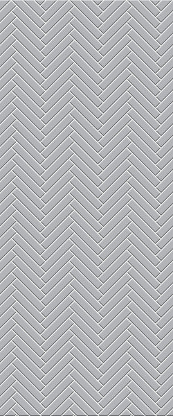 Grey Double Herringbone Tile Acrylic Shower Wall Panel 2440mm x 1220mm (3mm Thick) - CladdTech