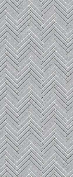 Grey Double Herringbone Tile Acrylic Shower Wall Panel 2440mm x 1220mm (3mm Thick) - CladdTech