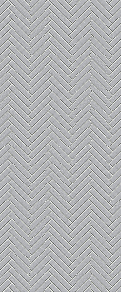 Grey Double Herringbone Tile Acrylic Shower Wall Panel 2440mm x 1220mm (3mm Thick) - CladdTech