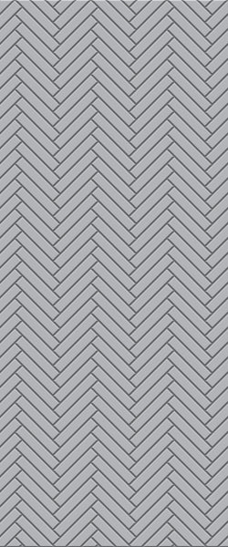 Grey Double Herringbone Tile Acrylic Shower Wall Panel 2440mm x 1220mm (3mm Thick) - CladdTech