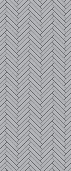 Grey Double Herringbone Tile Acrylic Shower Wall Panel 2440mm x 1220mm (3mm Thick) - CladdTech