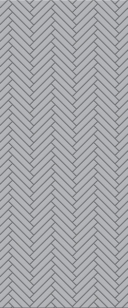 Grey Double Herringbone Tile Acrylic Shower Wall Panel 2440mm x 1220mm (3mm Thick) - CladdTech