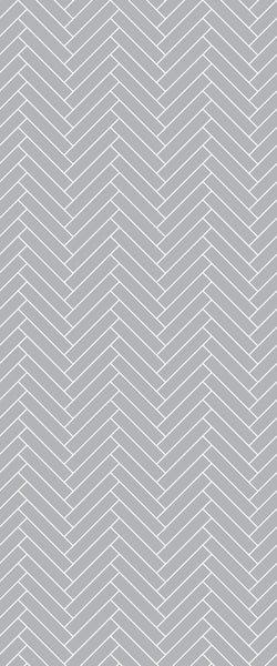 Grey Double Herringbone Tile Acrylic Shower Wall Panel 2440mm x 1220mm (3mm Thick) - CladdTech