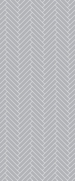 Grey Double Herringbone Tile Acrylic Shower Wall Panel 2440mm x 1220mm (3mm Thick) - CladdTech