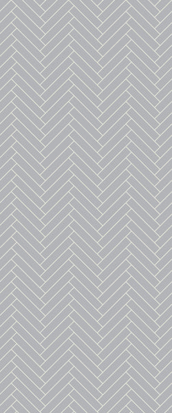 Grey Double Herringbone Tile Acrylic Shower Wall Panel 2440mm x 1220mm (3mm Thick) - CladdTech