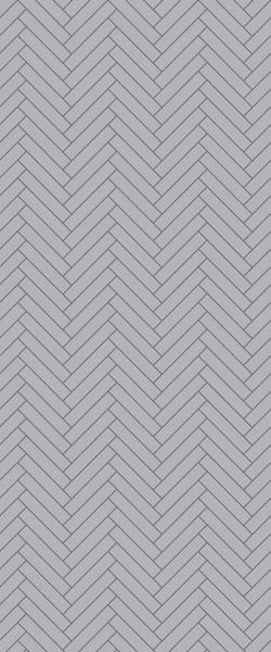 Grey Double Herringbone Tile Acrylic Shower Wall Panel 2440mm x 1220mm (3mm Thick) - CladdTech