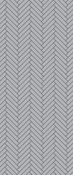 Grey Double Herringbone Tile Acrylic Shower Wall Panel 2440mm x 1220mm (3mm Thick) - CladdTech