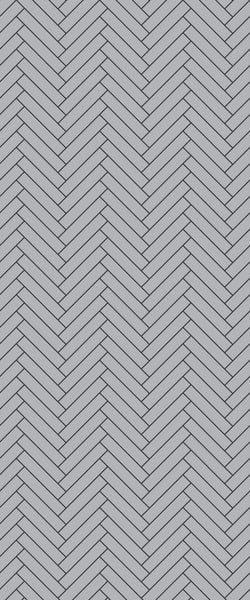 Grey Double Herringbone Tile Acrylic Shower Wall Panel 2440mm x 1220mm (3mm Thick) - CladdTech