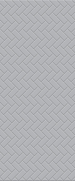 Grey Diagonal Herringbone Tile Acrylic Shower Wall Panel 2440mm x 1220mm (3mm Thick) - CladdTech