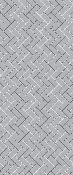 Grey Diagonal Herringbone Tile Acrylic Shower Wall Panel 2440mm x 1220mm (3mm Thick) - CladdTech
