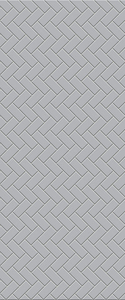 Grey Diagonal Herringbone Tile Acrylic Shower Wall Panel 2440mm x 1220mm (3mm Thick) - CladdTech